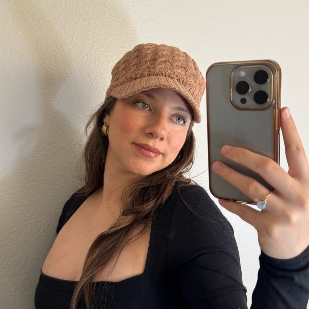 Brimmer Beanie Knit Hat